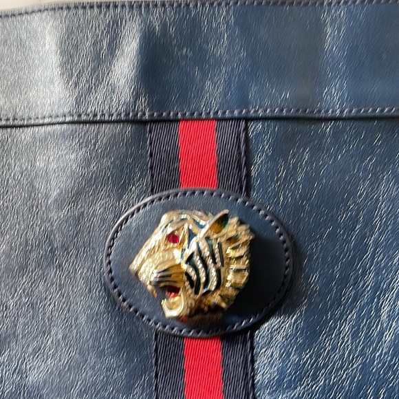 Gucci AUTHENTIC Rajah Large Leather Tote Bag with detachable mini bag - Picture 3 of 17